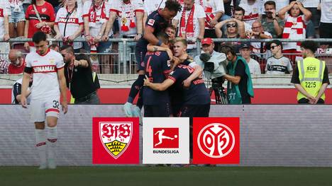 In einem wilden Spiel muss der VfB nach dem vermeintlichen Lucky Punch spät doch noch den Ausgleich hinnehmen. Stuttgart führt mit 2:0 und 3:2 - und doch nehmen am Ende die Mainzer einen Punkt mit.