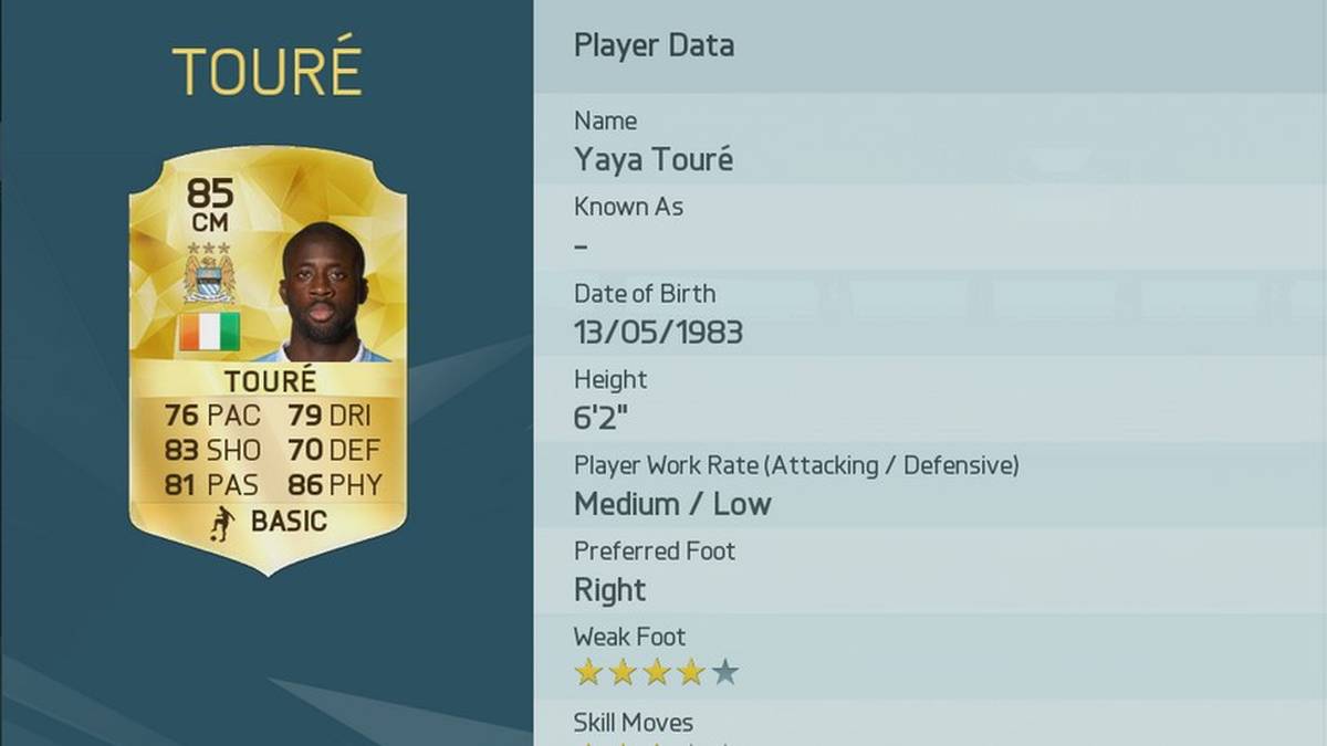 Platz 42: Yaya Toure (Elfenbeinküste/Manchester City)