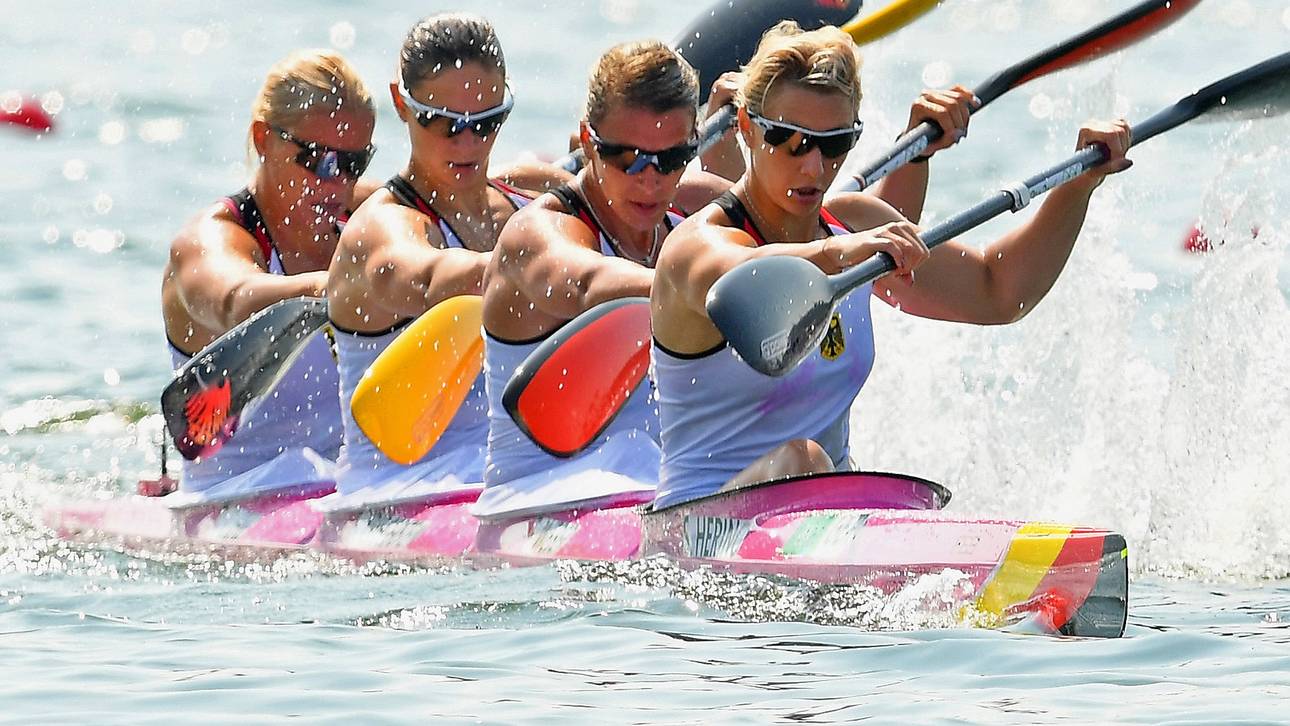 Kajak-Vierer der Frauen holt Silber