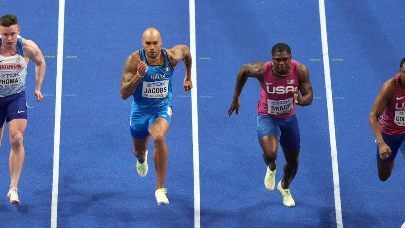 Jacobs gewinnt Gold vor Coleman