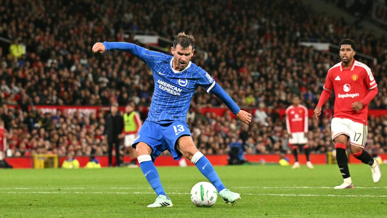 League Cup: Groß trifft, Brighton schaltet United aus