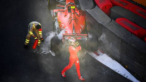 Ferrari-Pilot Charles Leclerc war nach dem Crash im Qualifying sauer auf sich