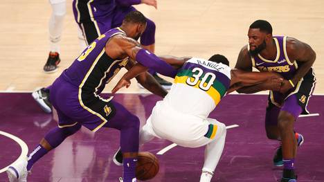 LeBron James (l.) und die Los Angeles Lakers versuchten alles, um Randle zu stoppen