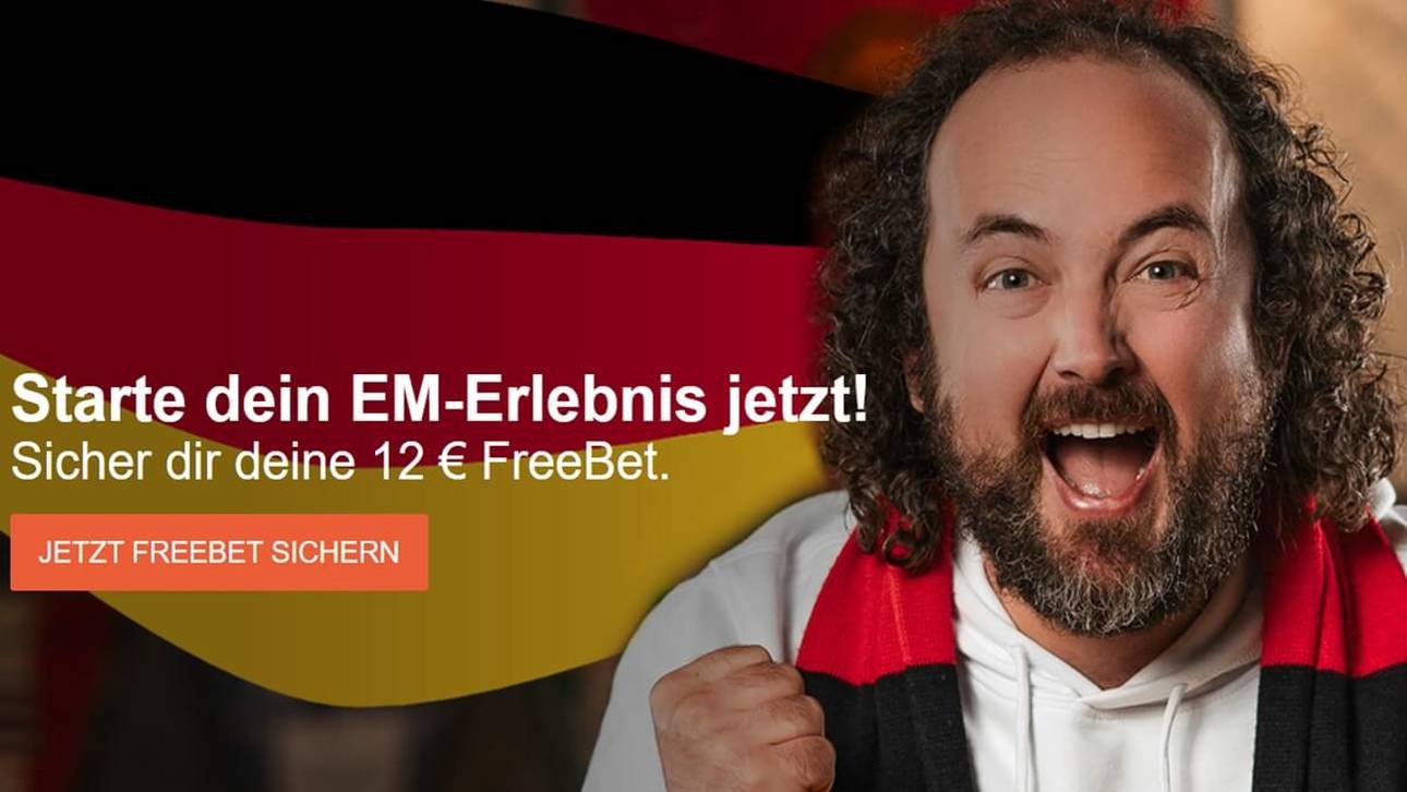 Nur bis zum 26.06.: 12€ ODDSET EM Freebet sichern