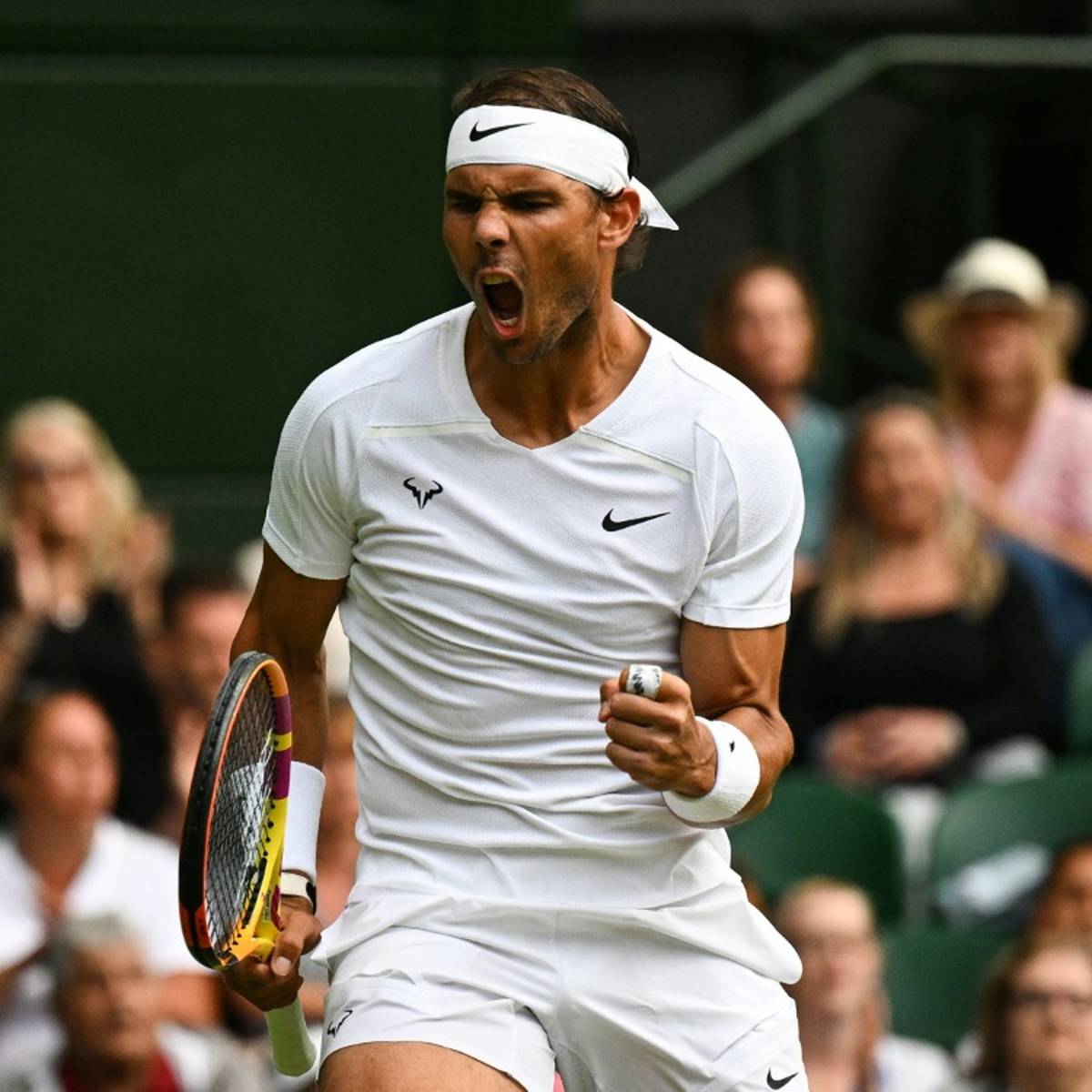 Grand-Slam-Rekordchampion Rafael Nadal steht im Achtelfinale von Wimbledon.