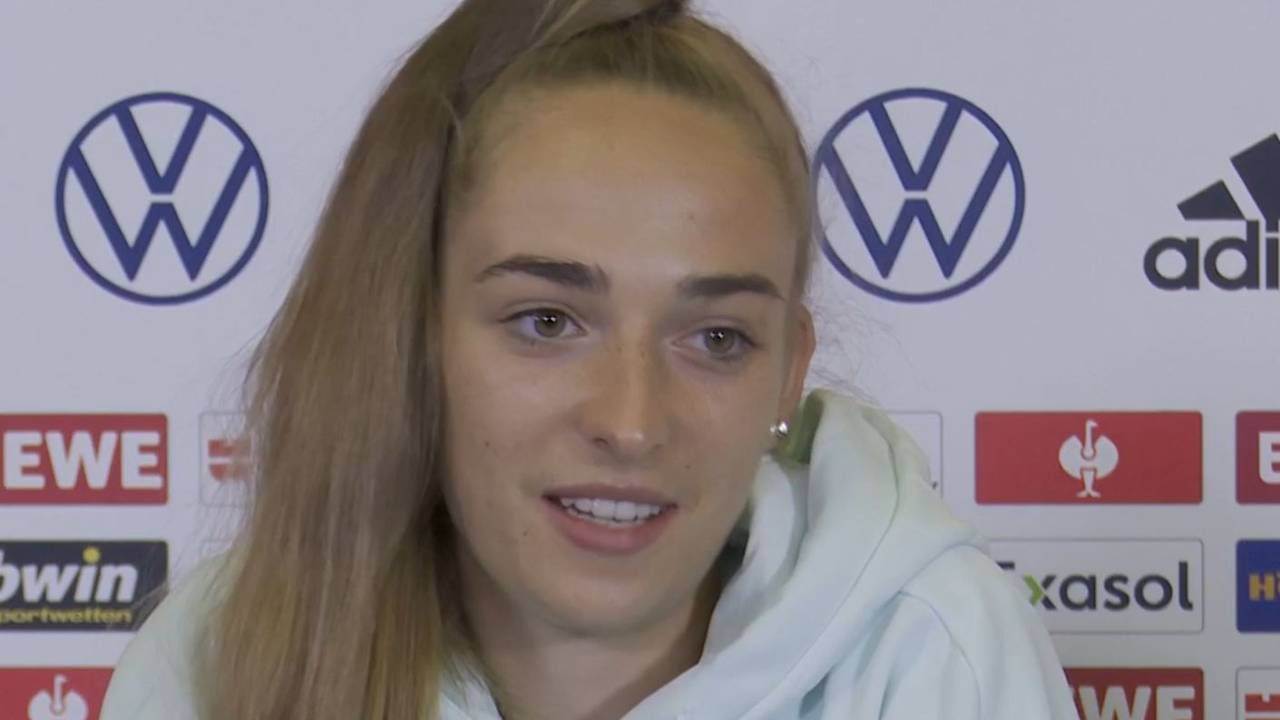 DFB-Frauen: Sophia Kleinherne schaut zuversichtlich auf das Viertelfinale