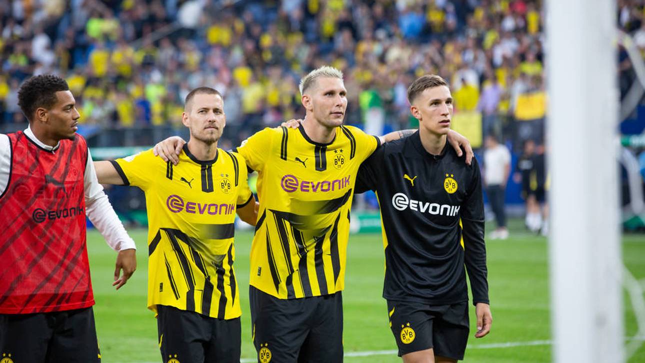 Nico Schlotterbeck, Niklas Süle und Waldemar Anton (v.r.n.l.) nach dem DFB-Pokalspiel gegen Phoenix Lübeck. Wer hat in der Innenverteidigung die Nase vorn?