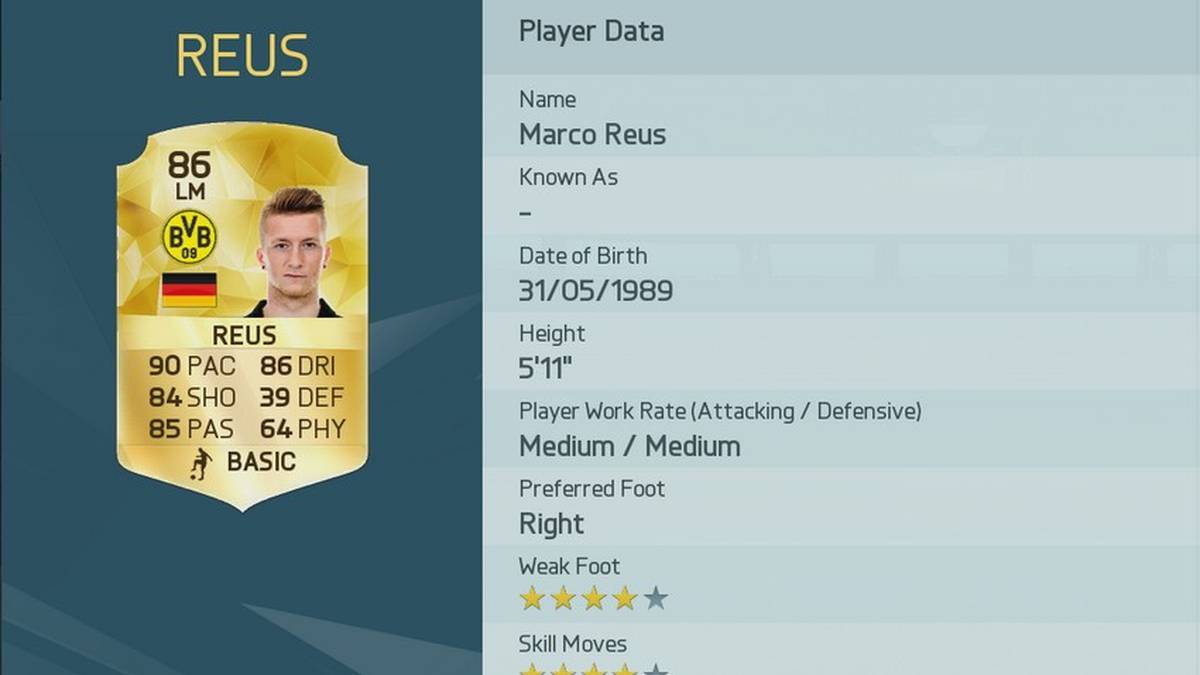 Platz 37: Marco Reus (Deutschland)