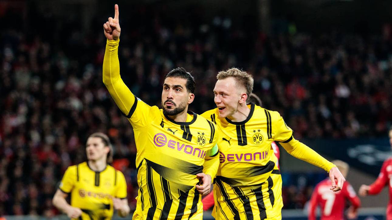 Emre Can (l.) und Maximilian Beier trafen für den BVB in Lille