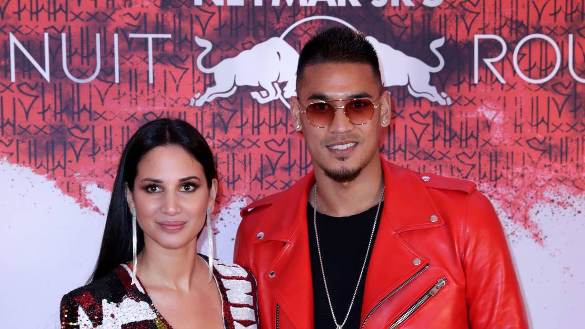 Torhüter Alphonse Areola mit Ehefrau Marion