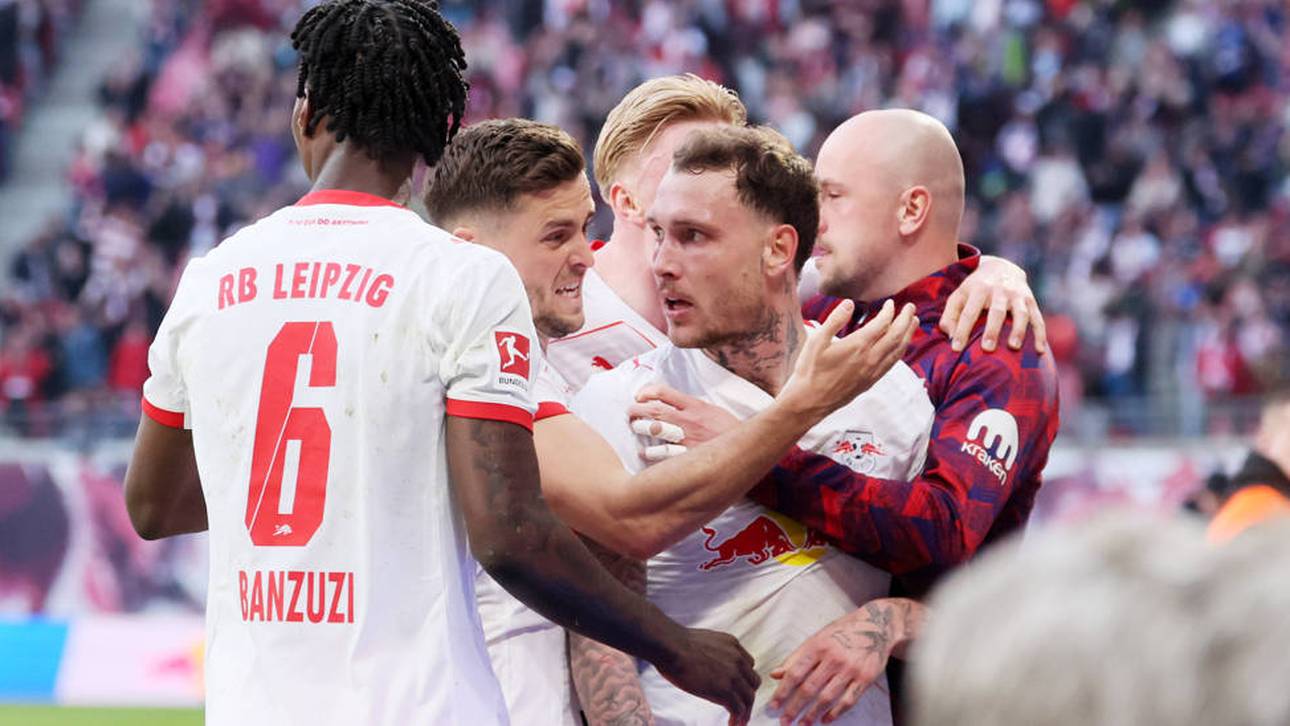 Freude bei Leipzig nach dem späten Treffer