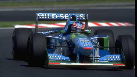 Michael Schumacher feierte im Benetton seinen ersten Grand-Prix-Sieg in Belgien