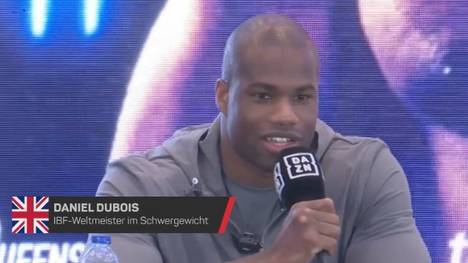 Vor dem Box-Kampf zwischen den beiden Schwergewicht-Weltmeistern Daniel Dubois und Oleksandr Ussyk schickt der Brite schon einmal eine klare Kampfansage voraus.