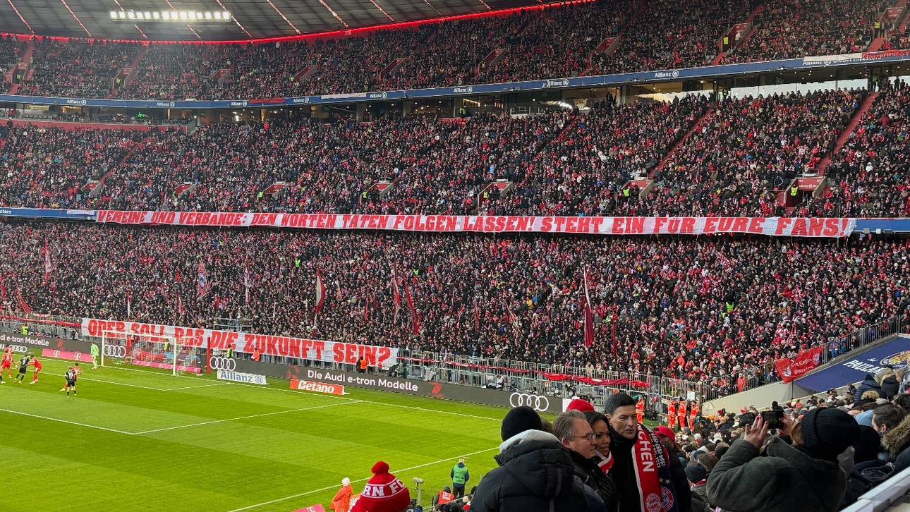 Die Bayern-Fans fanden deutliche Worte 