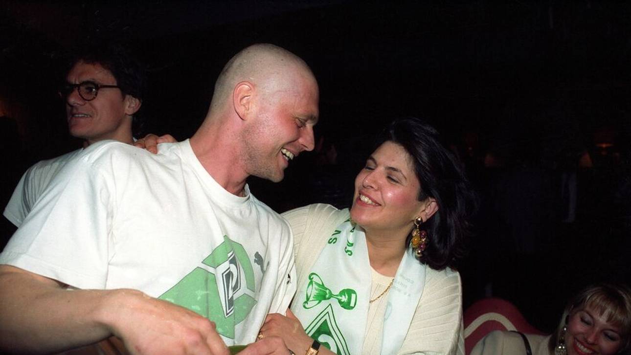 Uli Borowka mit Glatze und der Frau von Stefan Kohn