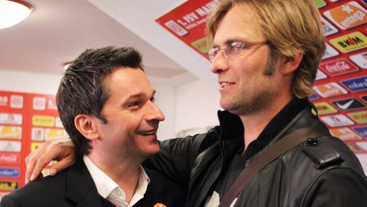 Christian Heidel (l.) und Jürgen Klopp