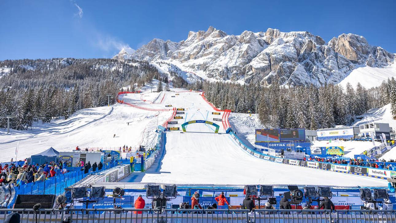 Auf der Tofana in Cortina sind die Skirennläuferinnen gefordert