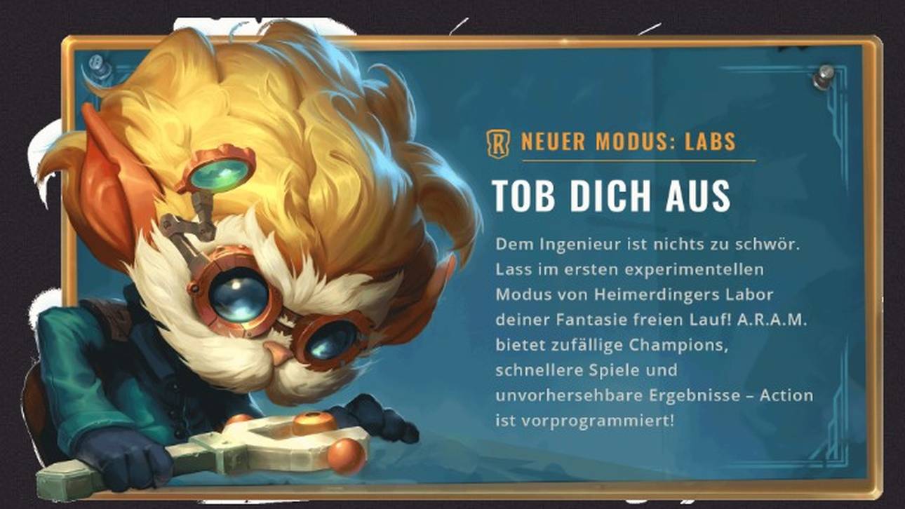 LoR: Die Labs sind geöffnet