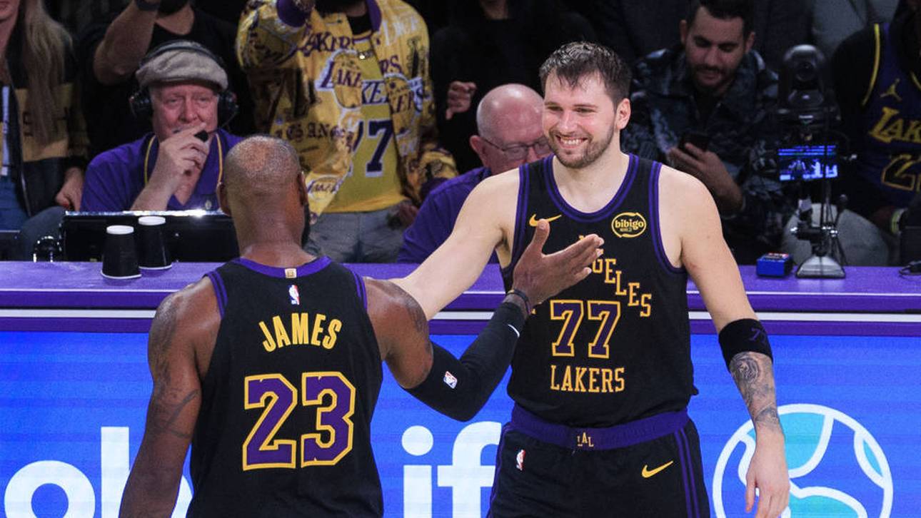 LeBron James und Luka Doncic führen die L.A. Lakers zum Sieg
