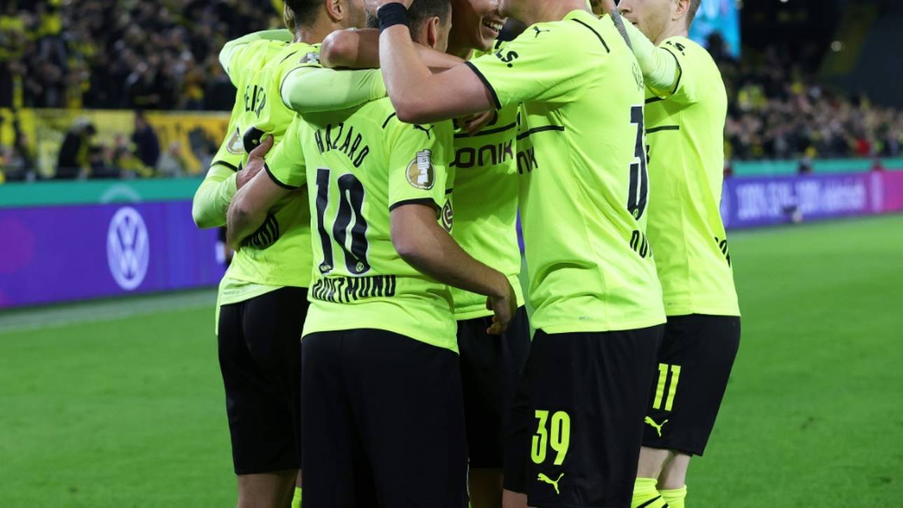 B-Elf und Mini-Kulisse: BVB dank Hazard im Achtelfinale