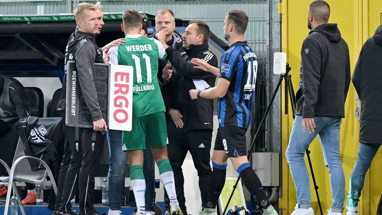 Niclas Füllkrug im Wortgefecht mit Lukas Kwasniok