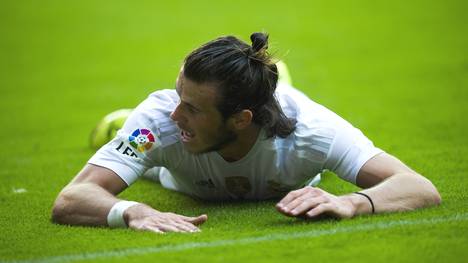 Gareth Bale von Real Madrid liegt am Boden