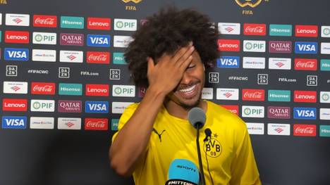 Hoher Besuch in Cincinnati. US-Vizepräsident JD Vance und FIFA-Präsident Gianni Infantino waren beim Spiel des BVB im Stadion. Karim Adeyemi gesteht die beiden Herren nicht zu kennen.