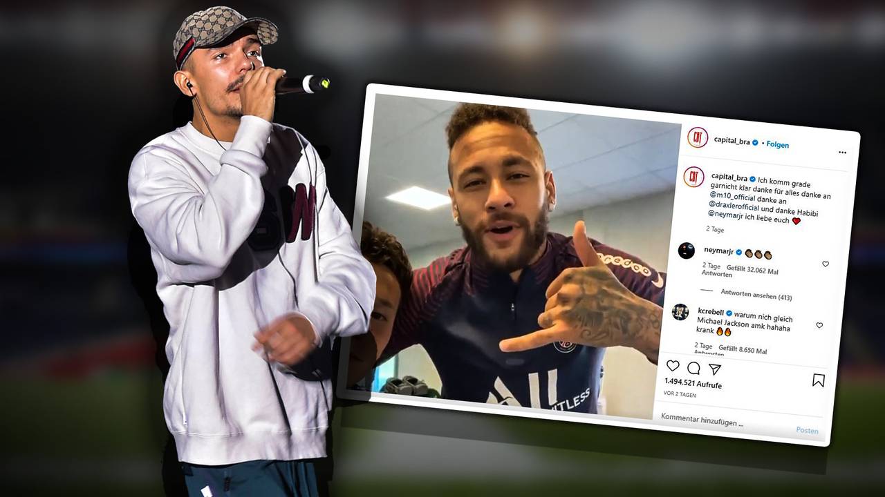 Glückwünsche von Neymar & Benzema: Capital Bra dreht auf Instagram durch