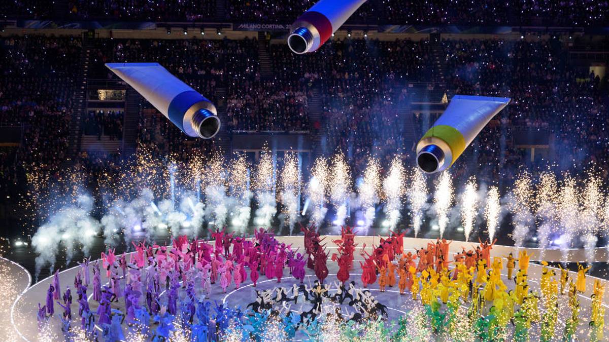 Buntes Spektakel bei der Eröffnungsfeier der Olympischen Winterspiele