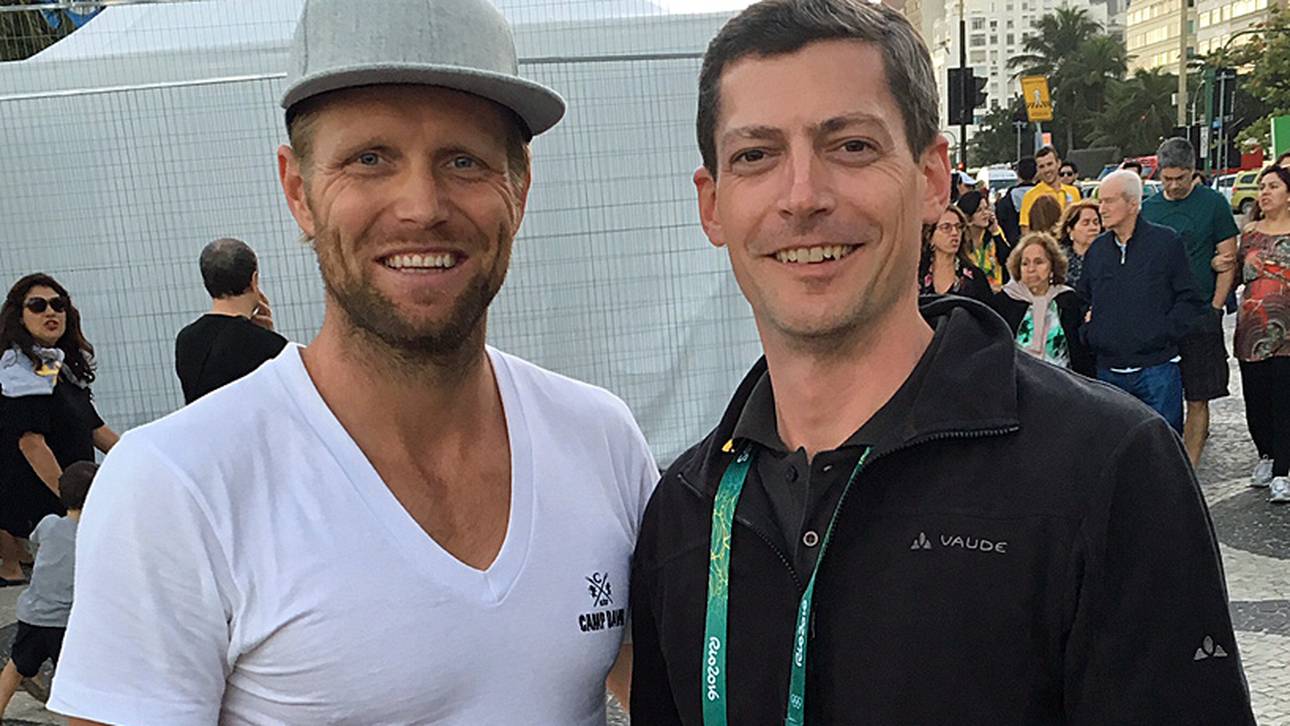 SPORT1-Olympiareporter Julian Meißner traf Beachvolleyball-Ikone Julius Brink in Rio de Janeiro