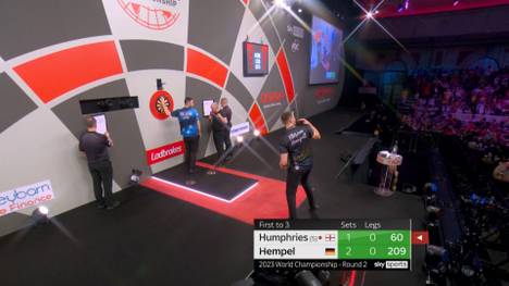 Für Florian Hempel ist nach der 2:3-Niederlage gegen Luke Humphries Schluss bei der WM 2023. Im SPORT1-Interview erzählt er auch von seiner Begegnung mit der legendären Ally-Pally-Wespe.