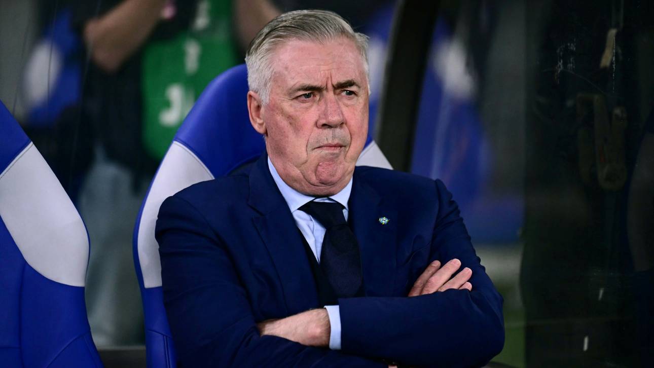 Brasiliens Trainer Carlo Ancelotti war unzufrieden