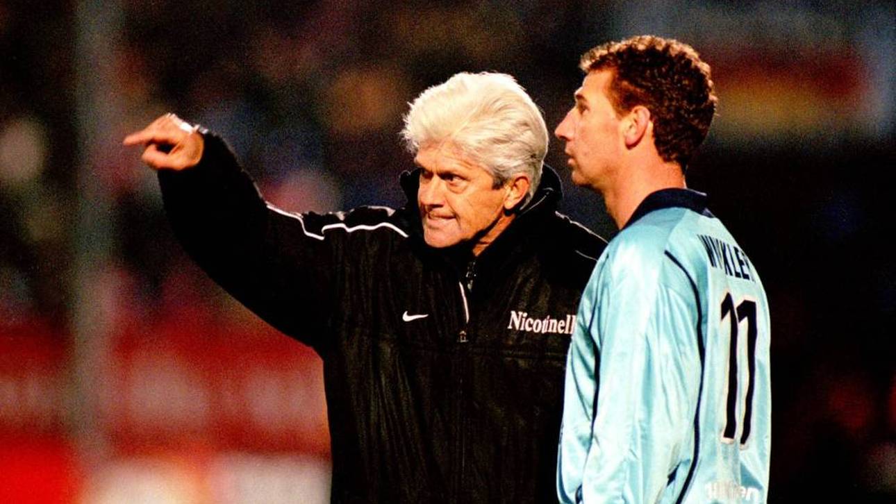 Werner Lorant mit seinem langjährigen Kapitän Bernhard Winkler