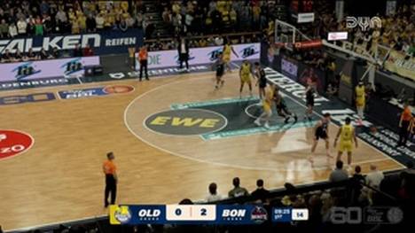 Spiel Highlights zu EWE Baskets Oldenburg - Telekom Baskets Bonn