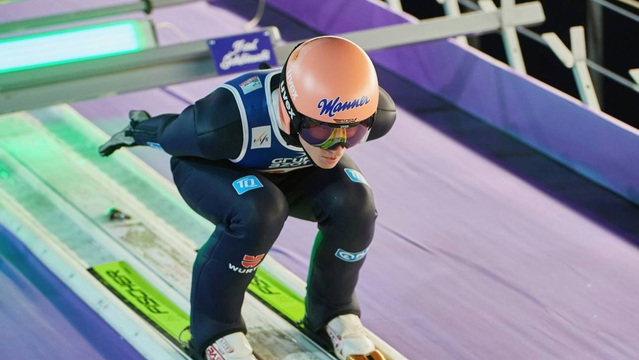 Geiger schnuppert am Podest