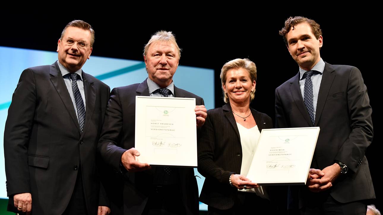 Ehrung für Neid und Hrubesch