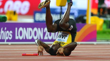 Usain Bolt bei der Leichtathletik WM in London