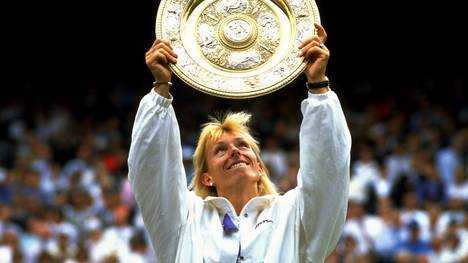 Mit neuen Triumphen in Wimbledon ist Martina Navratilova die alleinige Rekordhalterin