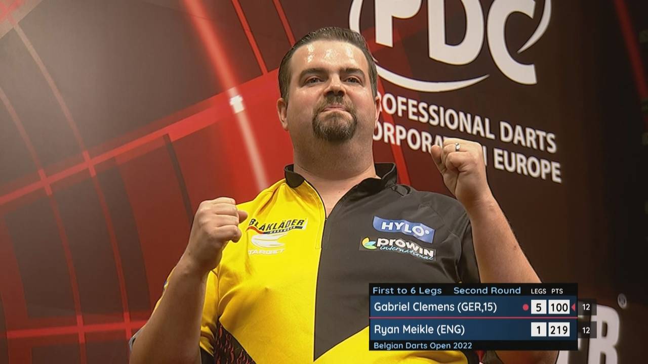 Belgian Darts Open: Gabriel Clemens schlägt Ryan Meikle mit 6:1