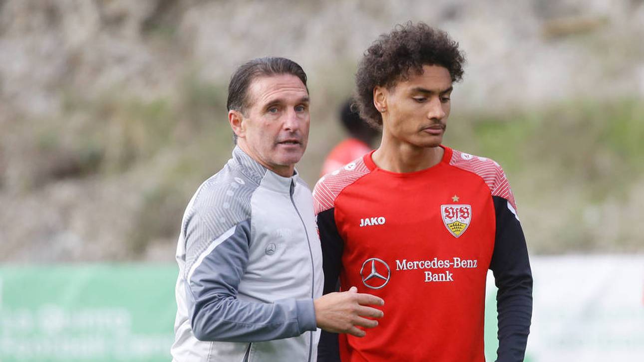 Enzo Millot (rechts) im Gespräch mit Bruno Labbadia