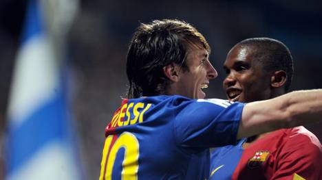 Lionel Messi und Samuel Eto'o in einer Mannschaft - das war fast schon unfair