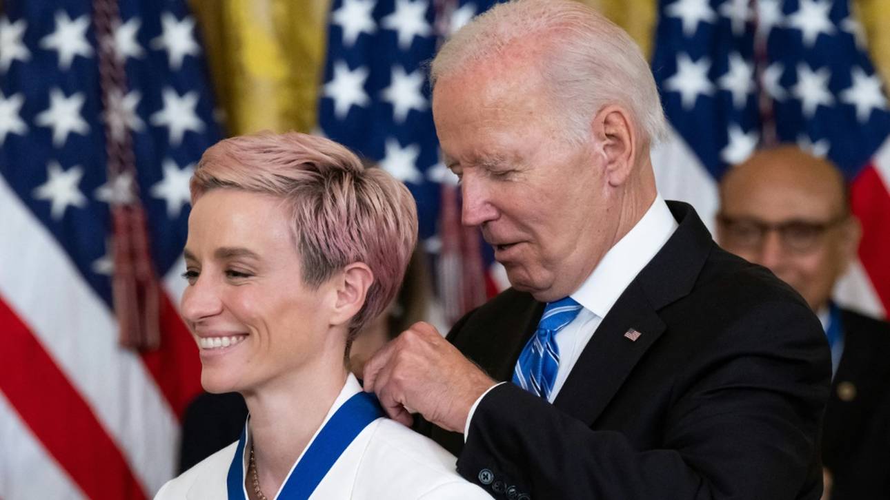Biden schwärmt von Rapinoe: Du bist gut