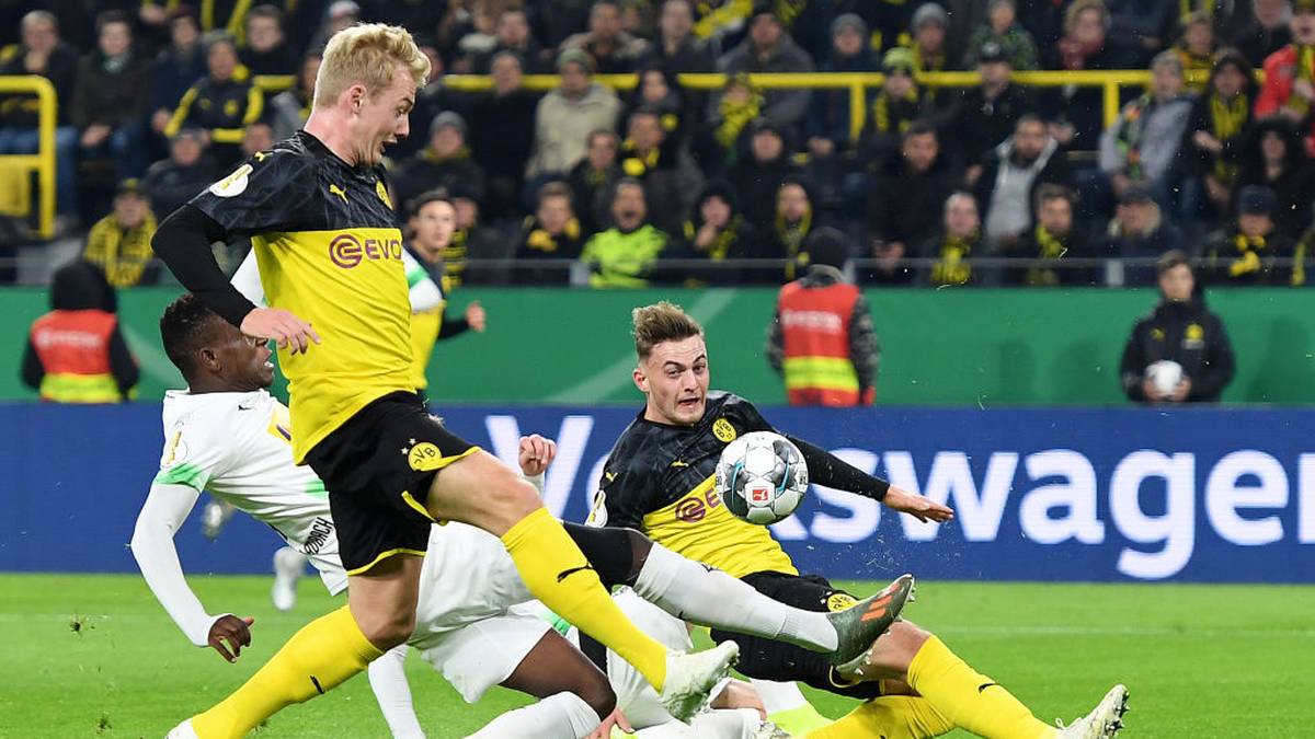 JULIAN BRANDT: Wieder ein schwaches Spiel in der ersten Hälfte, steigert sich dann auf seiner Lieblingsposition in Abwesenheit von Marco Reus und wird zum Matchwinner. SPORT1-Note: 2