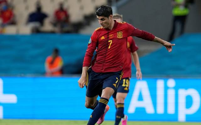 Em 2021 Spanien Gegen Polen Laut Enrique Mit Morata Gegen Polen