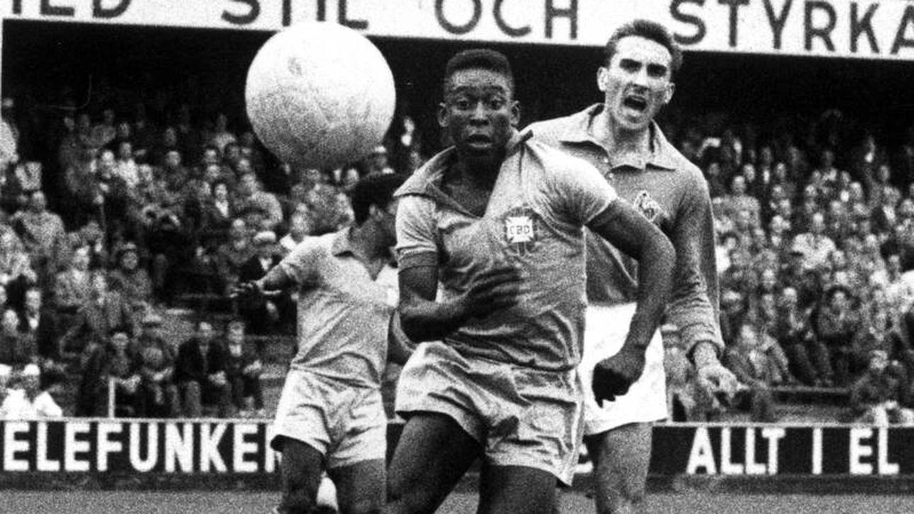 Pelé im WM-Halbfinale 1958