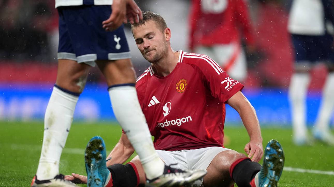 Matthijs de Ligt ging mit United gegen Tottenham unter
