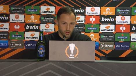 RB Leipzig verpasst nach dem 1:3 gegen die Rangers den Sprung ins EL-Finale, dementsprechend enttäuscht zeigt sich Domenico Tedesco nach dem Spiel. Man schenke zu einfach Tore her, so der 36-Jährige.