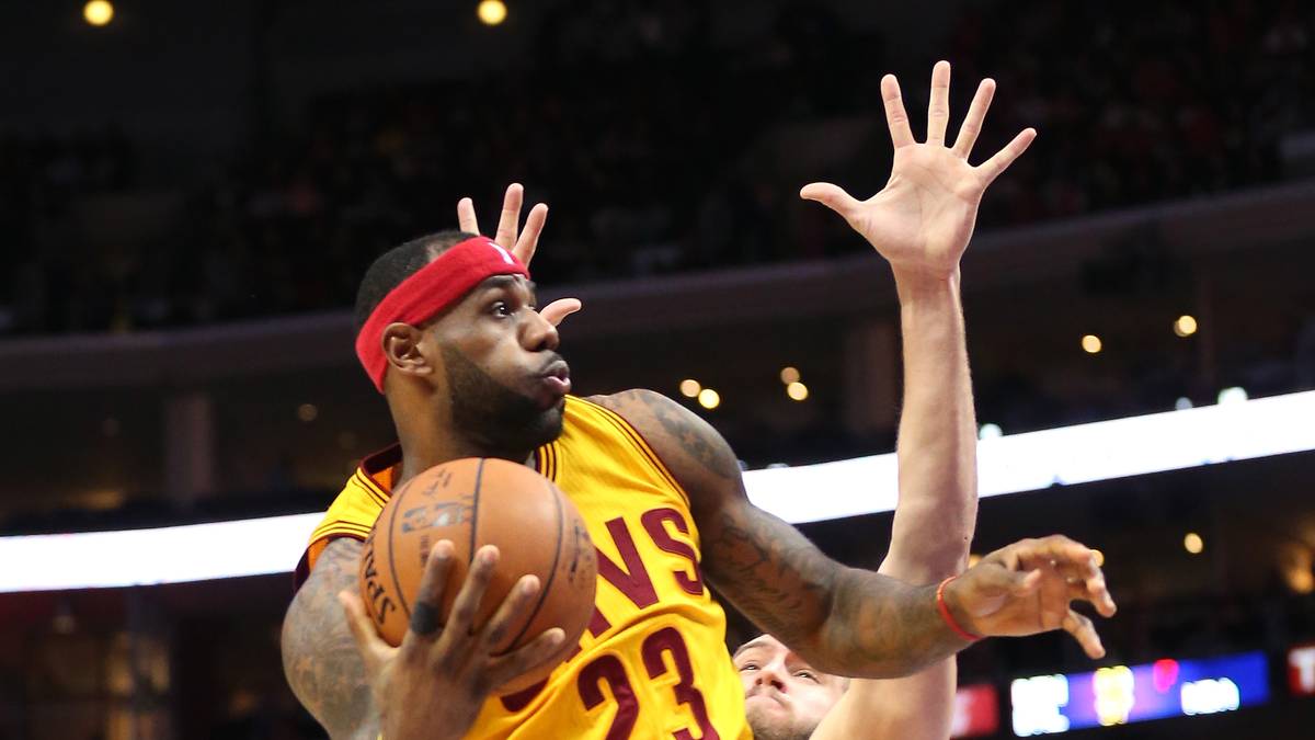 PLATZ 3: LeBron James (Cleveland Cavaliers): 25,3 Punkte im Schnitt