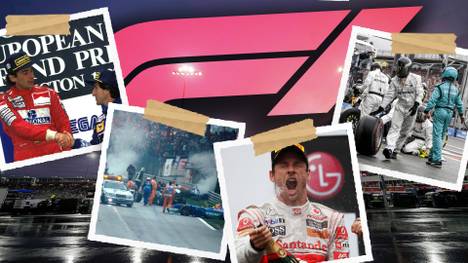 Aufgrund schwerer Regenfälle wurde das Formel-1-Rennen in Imola abgesagt. Wir blicken deshalb auf historische Regenrennen der vergangenen Jahre zurück. 