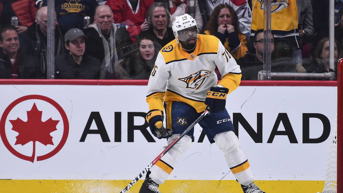 Der Glückliche ist P.K. Subban, der mit den Predators in den NHL-Playoffs 2018 für Furore sorgte